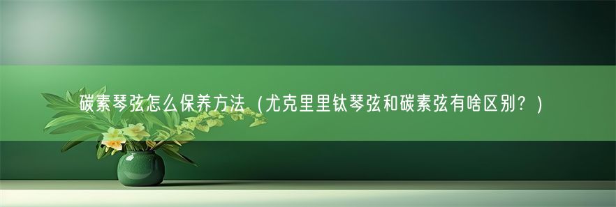 碳素琴弦怎么保养方法（尤克里里钛琴弦和碳素弦有啥区别？）