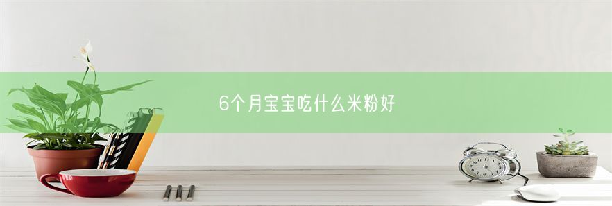 6个月宝宝吃什么米粉好