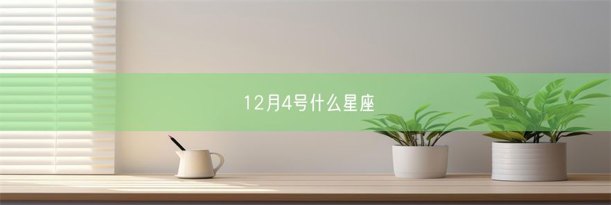 12月4号什么星座