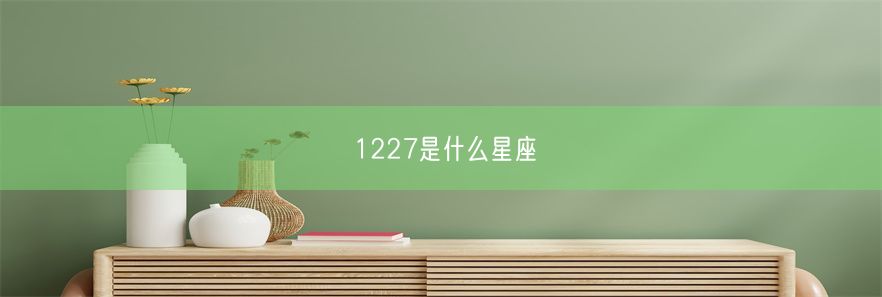 1227是什么星座