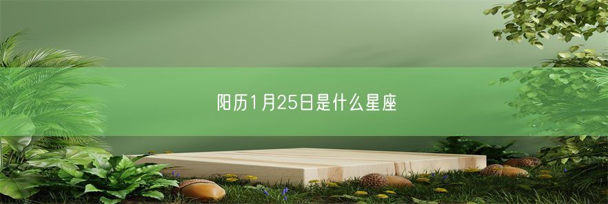 阳历1月25日是什么星座