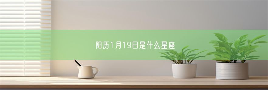 阳历1月19日是什么星座