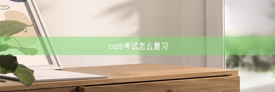 catti考试怎么复习