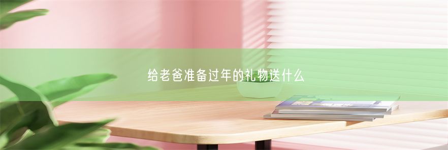 给老爸准备过年的礼物送什么