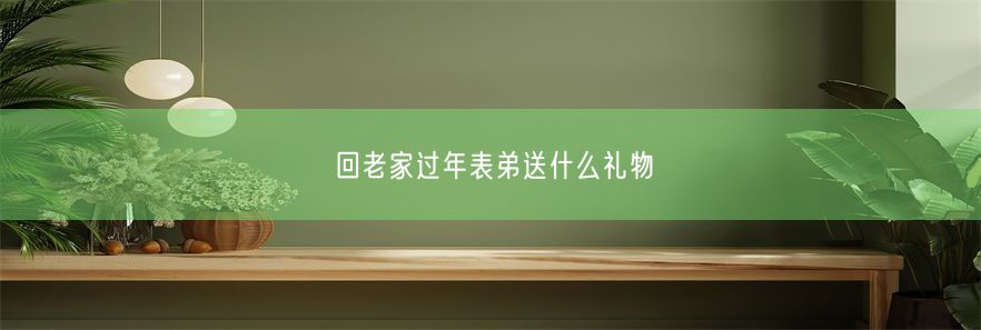 回老家过年表弟送什么礼物