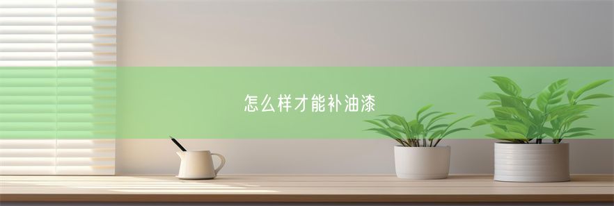 怎么样才能补油漆