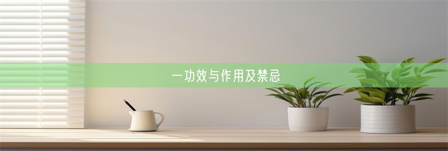 一功效与作用及禁忌(图1)