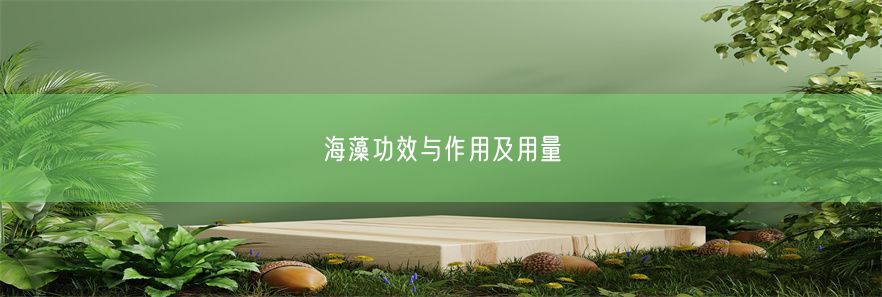 海藻功效与作用及用量